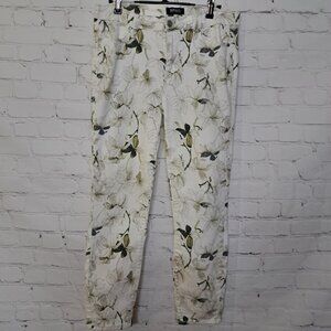 Buffalo David Bitton Floral Soft Stretch Ankle Skinny Pants Size 6